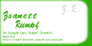 zsanett rumpf business card